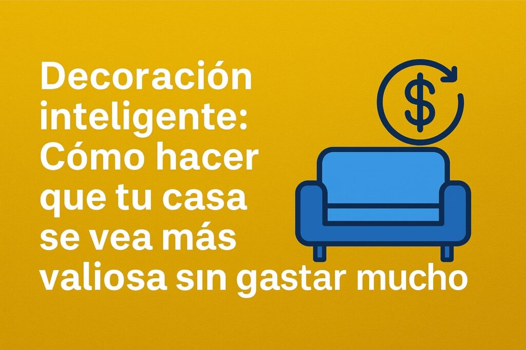 Decoración inteligente: Cómo hacer que tu casa se vea más valiosa sin gastar mucho